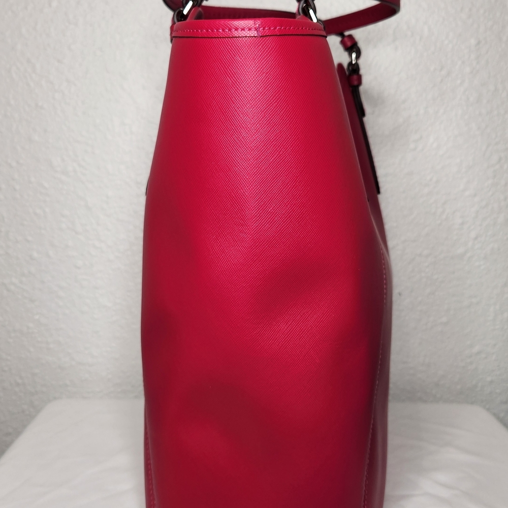 Coach Pink Leather Tote Bag F26103 - Picture 6 of 16
